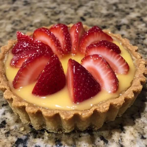 Strawberry Honey Custard Tarts with Lemon Curd