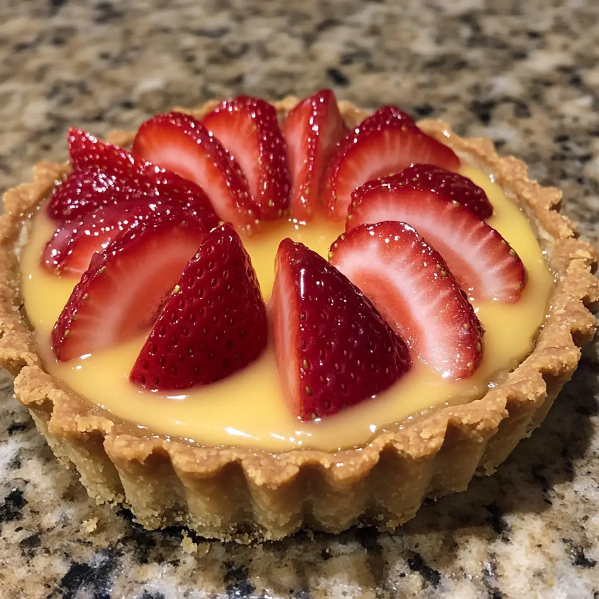 Strawberry Honey Custard Tarts with Lemon Curd