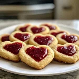 Thumbprint Heart Cookies
