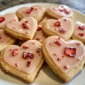 Strawberry Shortbread Cookies
