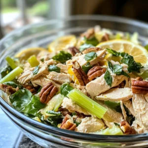 Lemon Basil Chicken Salad