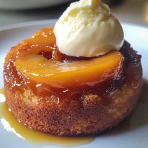 Peach Upside Down Mini Cakes