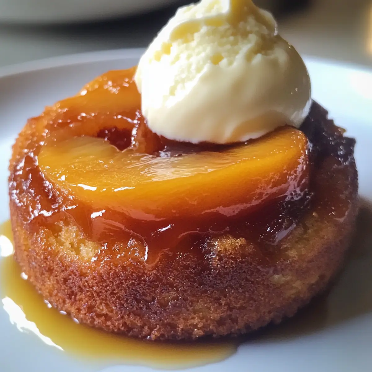 Peach Upside Down Mini Cakes