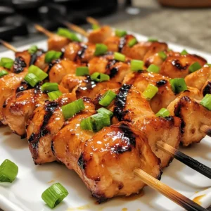 Korean Chicken Skewers