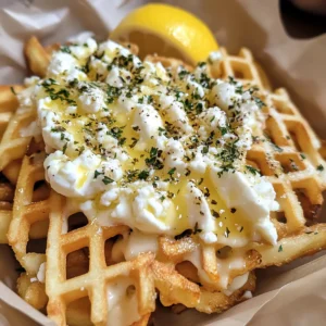 Greek Lemon Feta Fries