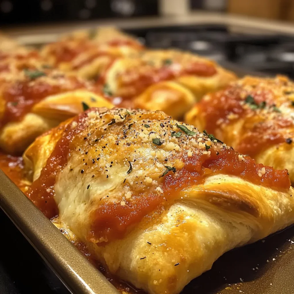 Chicken Parmesan Crescent Rolls