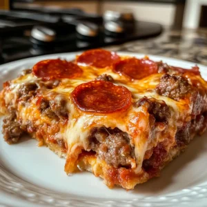 Low Carb Pizza Casserole