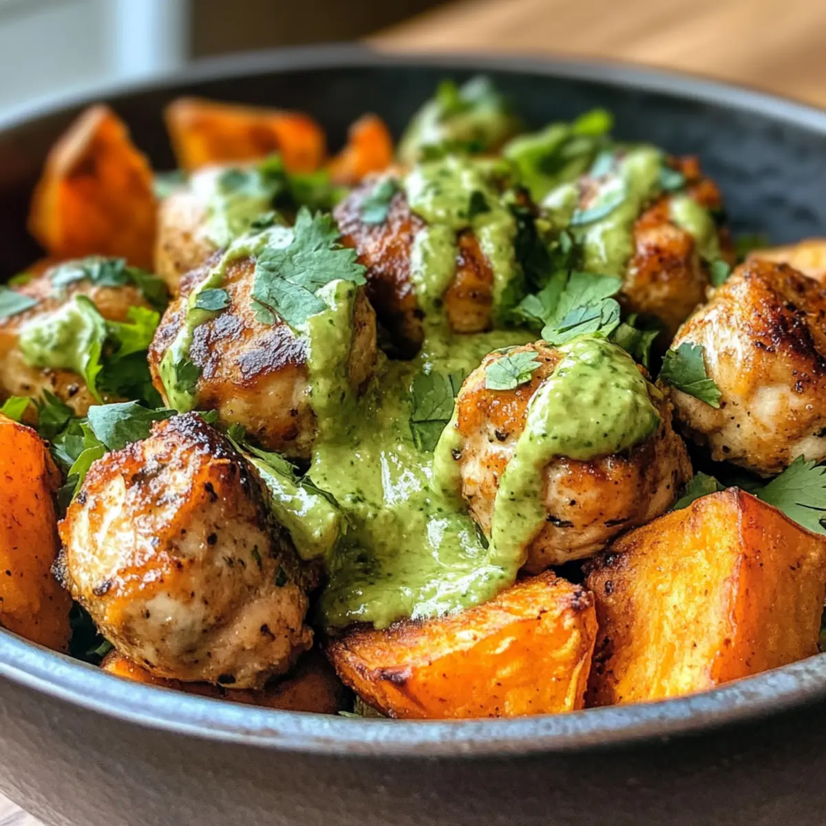 Avocado Mojo Bowls with Sweet Potato and Chicken