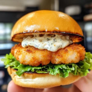Crispy Fried Shrimp Burger