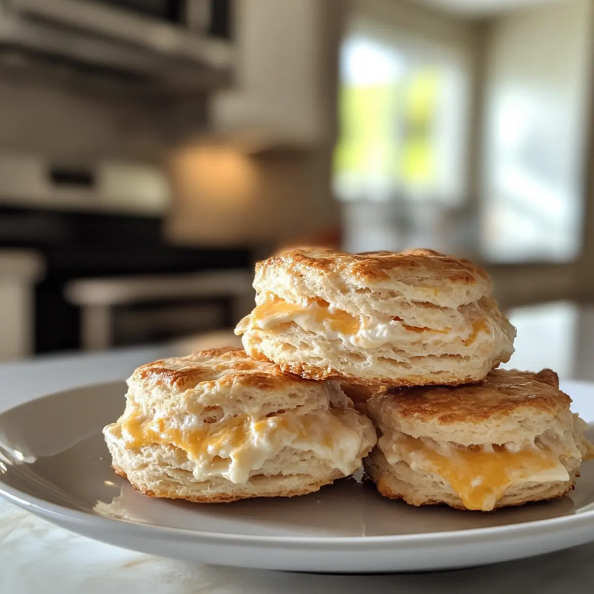 Sourdough Greek Yogurt Cheddar Biscuits