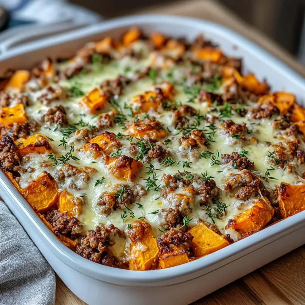 Ground Turkey Sweet Potato Bake