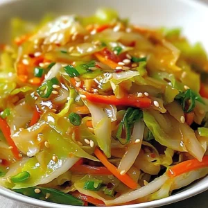 Asian Cabbage Stir Fry