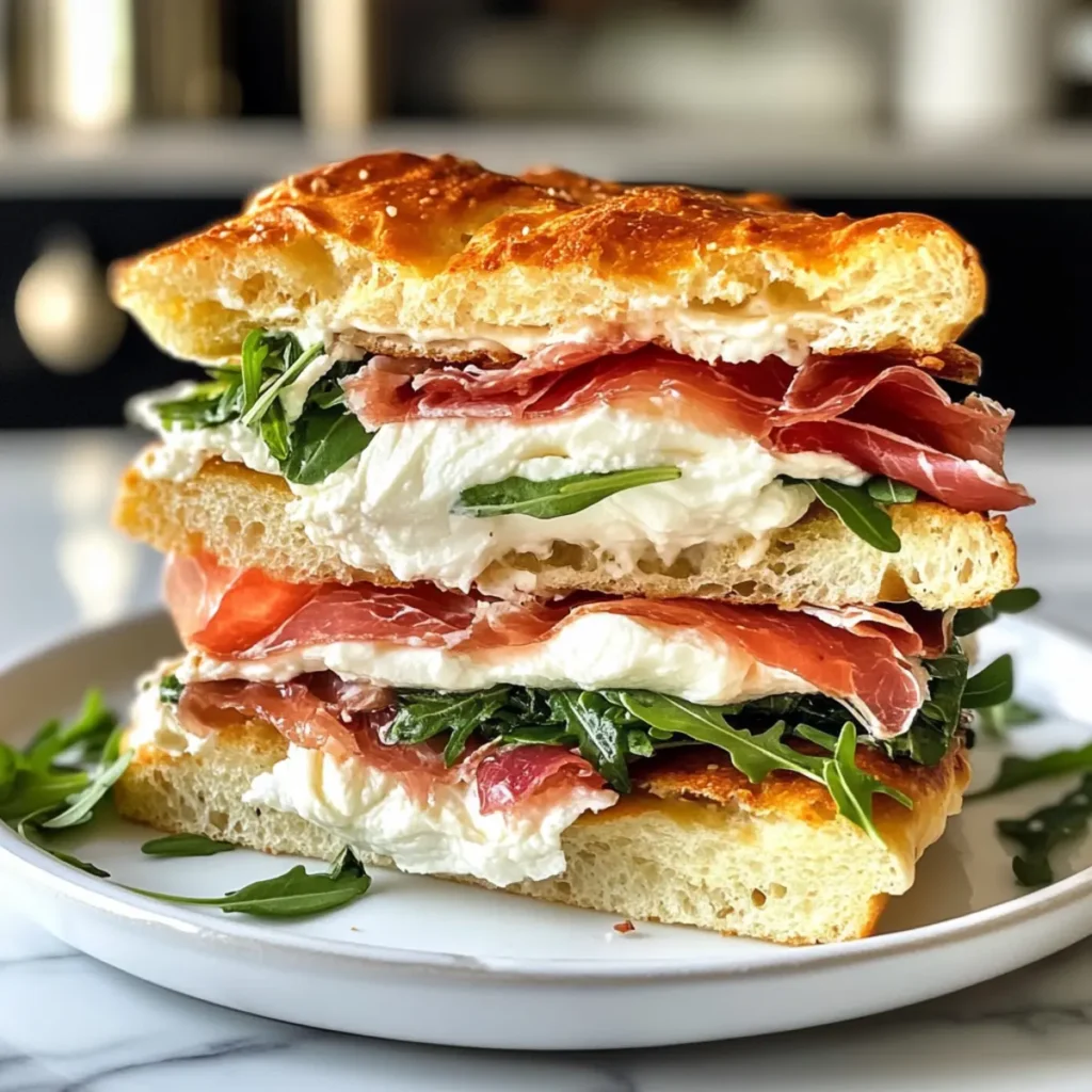 Classic Italian Focaccia Sandwich