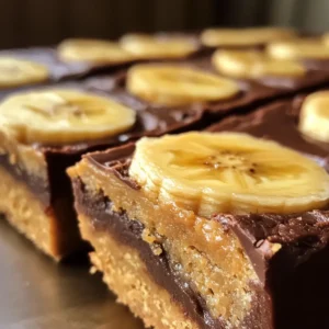 4 Ingredient Peanut Butter Banana Bars