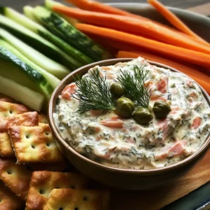 Smoked Salmon Dip with Dill & Capers