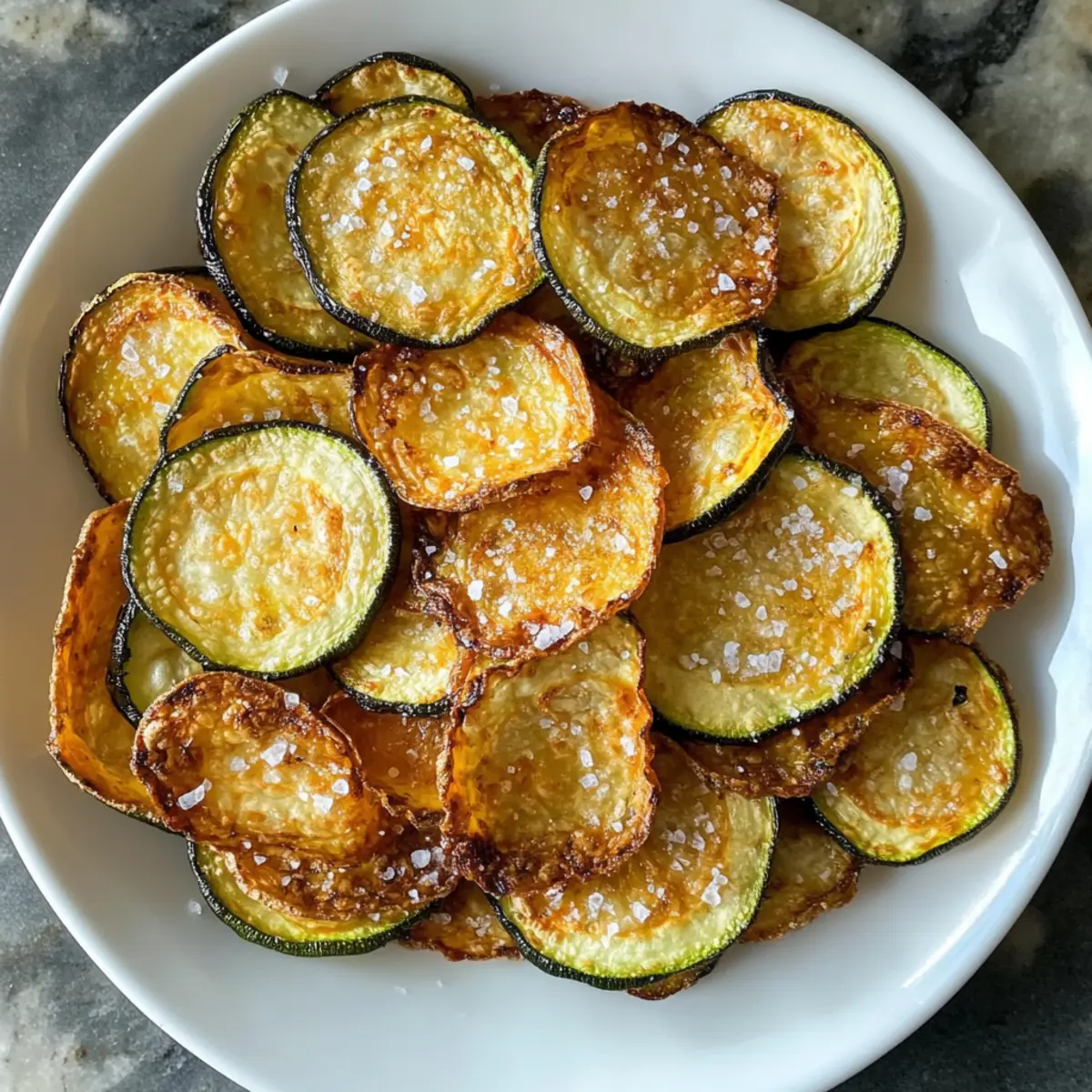 Salt and Vinegar Zucchini Chips