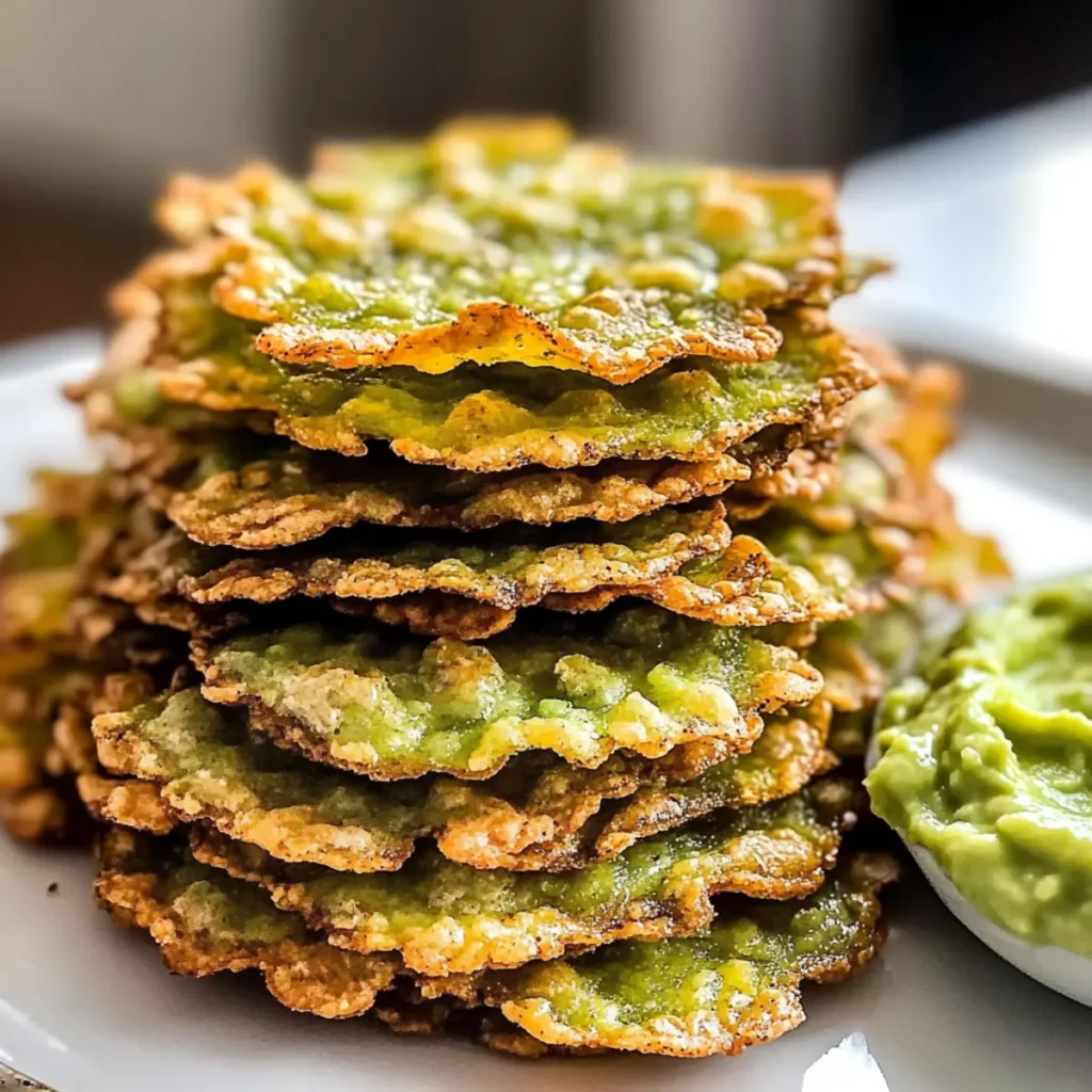Baked Avocado Chips
