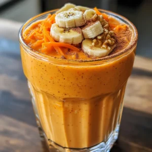 Cake Carrot Banana Smoothie