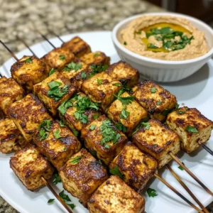 Middle Eastern Tofu Kebabs