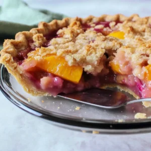 Peach Rhubarb Pie
