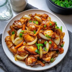 Chicken and Onion Stir-Fry