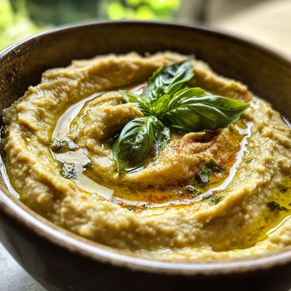 Lemon Basil Hummus