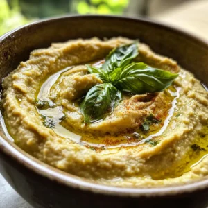 Lemon Basil Hummus