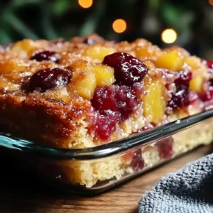 Easy Cherry Pineapple Dump Cake