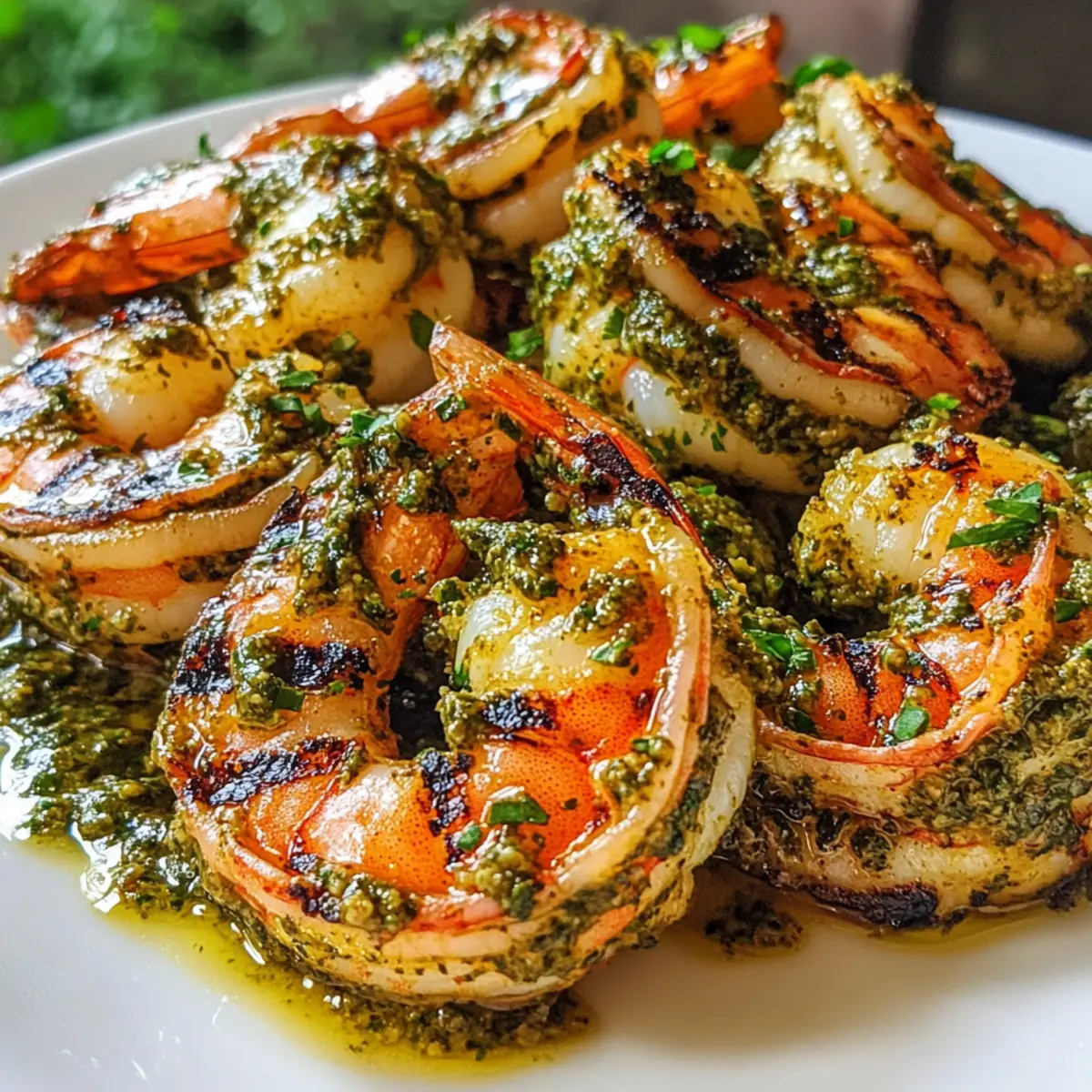 Pesto Grilled Shrimp