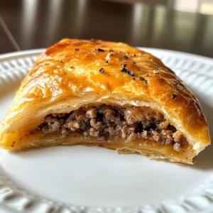 FRIED THIN DOUGH WITH GROUND BEEF FILLING