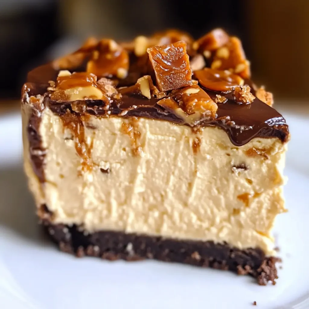 Caramel Toffee Crunch Cheesecake