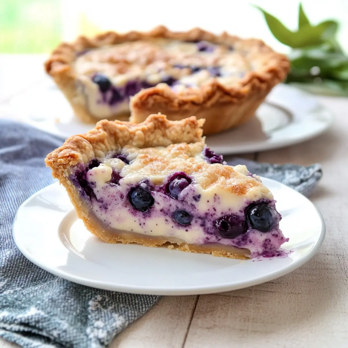 Creamy Blueberry Pie