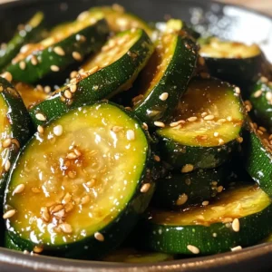 Tasty Asian Zucchini Side
