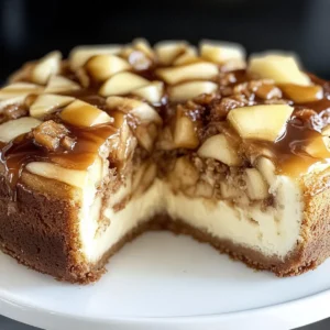 Cinnamon Roll Caramel Apple Cheesecake