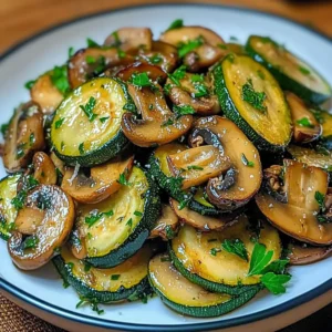 Zucchini & Mushroom Sauté