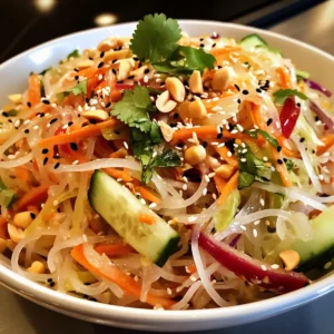 Spring Roll Salad with Spicy Ginger Dressing