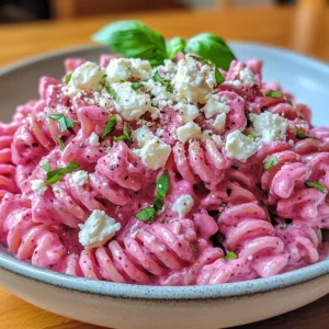 Creamy Beetroot Feta Pasta