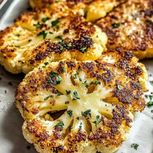 Garlic Parmesan Cauliflower Steaks