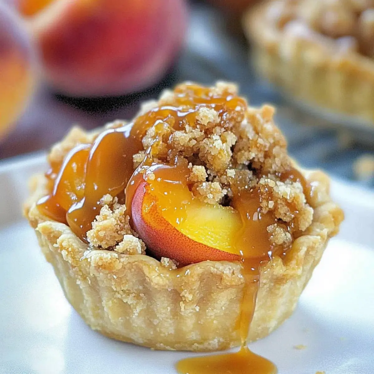 Crumble Mini Peach Pie