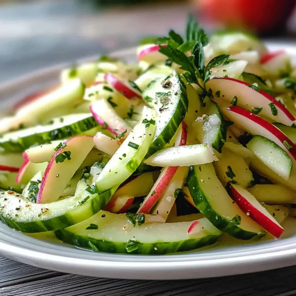 Easy & Delicious Cucumber Apple Salad
