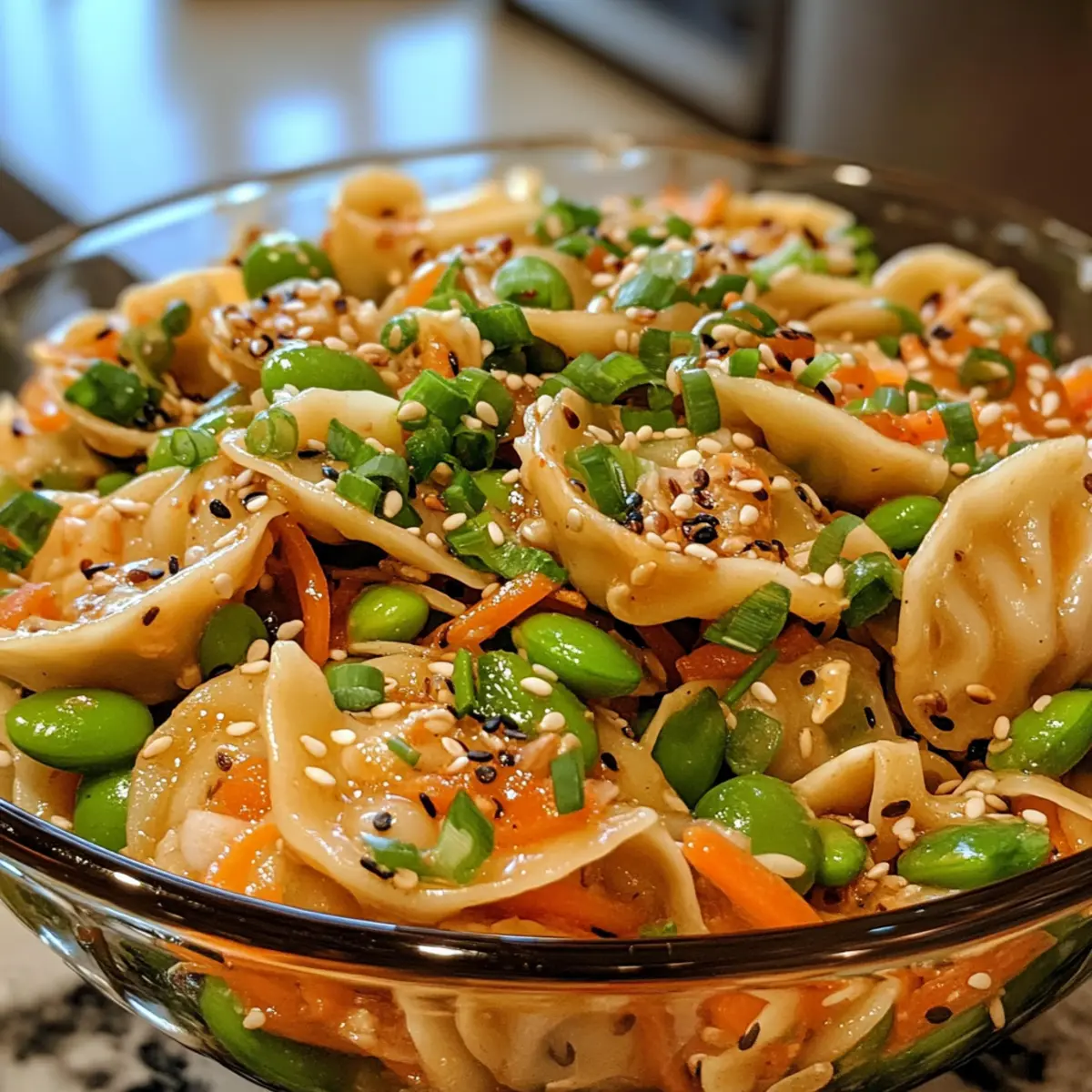 Potsticker Pasta Salad Recipe