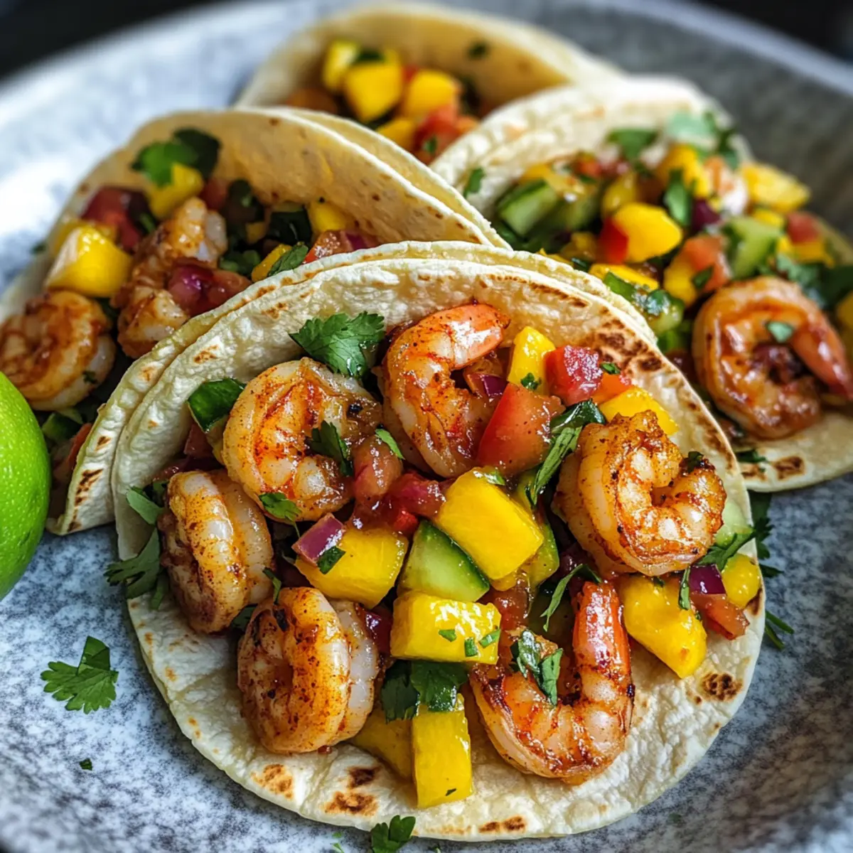 Delicious Honey Chipotle Shrimp Tacos with Mango Salsa