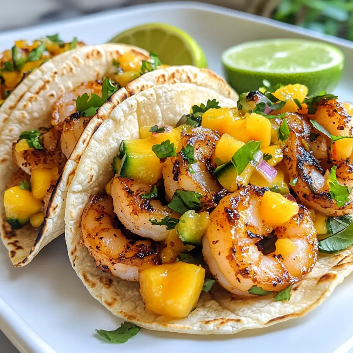 Delicious Honey Chipotle Shrimp Tacos with Mango Salsa
