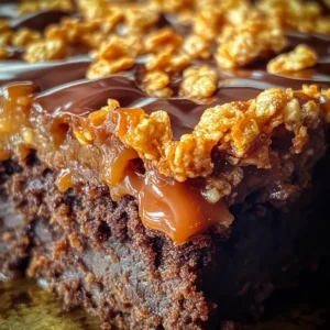 Caramel Crunch Brownies