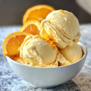 Orange Creamsicle Ice Cream