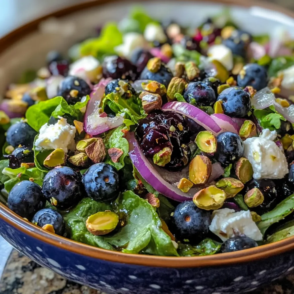 Blueberry Pistachio Spring Salad