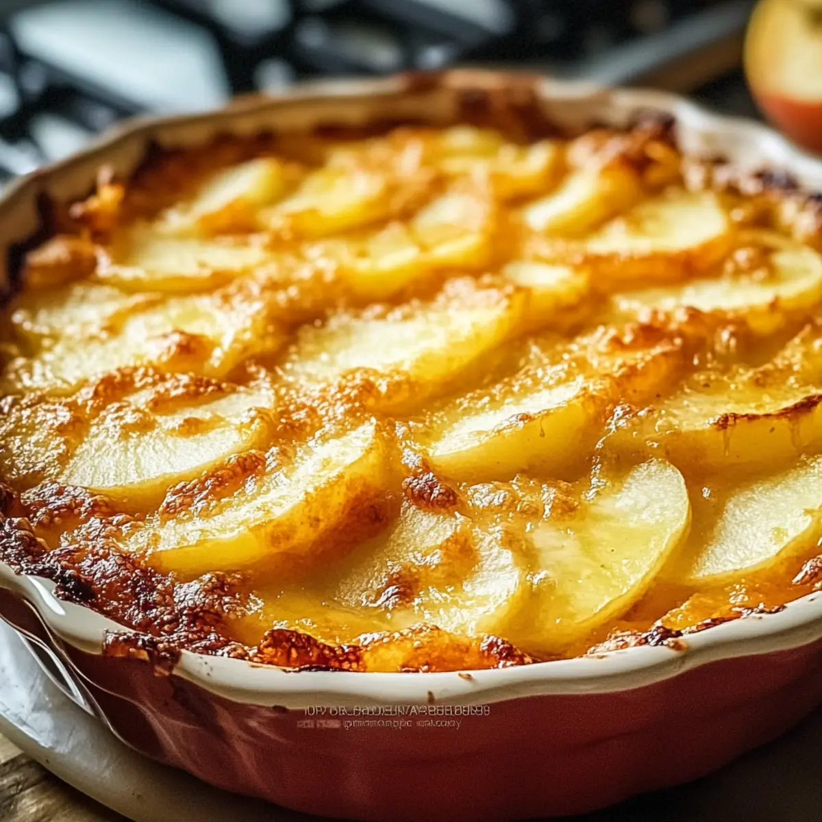 Cozy Old-Fashioned Apple And Cheese Casserole