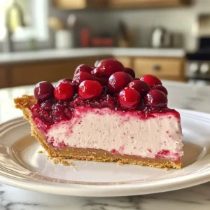 Cranberry Mousse Pie