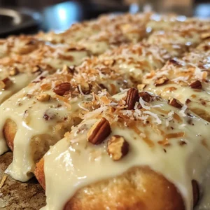Carrot Cake Sourdough Focaccia Bread with Cream Cheese Glaze