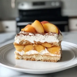 Peach Tiramisu